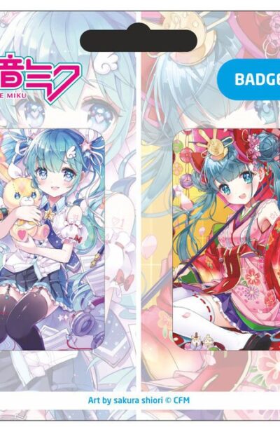 POPbuddies: Hatsune Miku Ansteck-Buttons Doppelpack Set B
