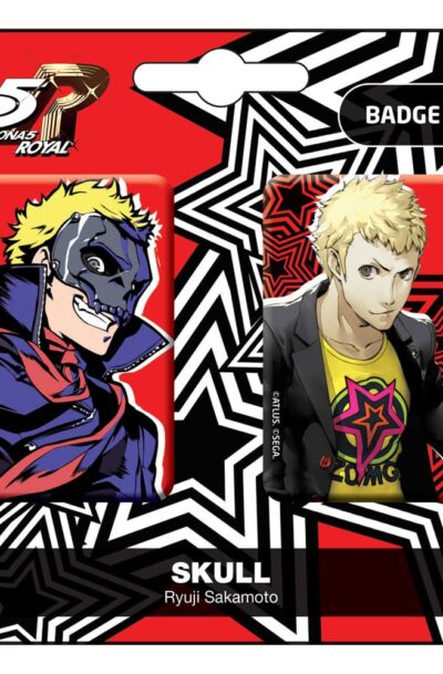 POPbuddies: Persona 5 Royal Ansteck-Buttons Doppelpack Skull / Ryui Sakamoto