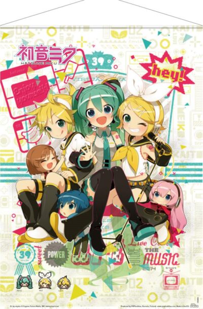 POPbuddies: Vocaloid Wandrolle Hey! Piapro Characters 50 x 70 cm