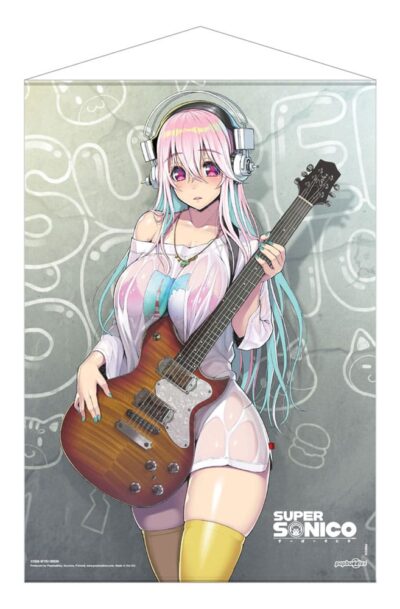 POPbuddies: Super Sonico Wandrolle Super Sonico with Guitar 50 x 70 cm