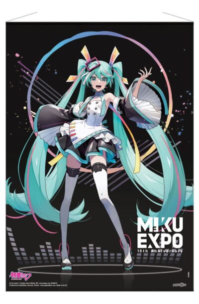 POPbuddies: Hatsune Miku Wandrolle Miku Expo 10th Anniversary Limited Edition 50 x 70 cm