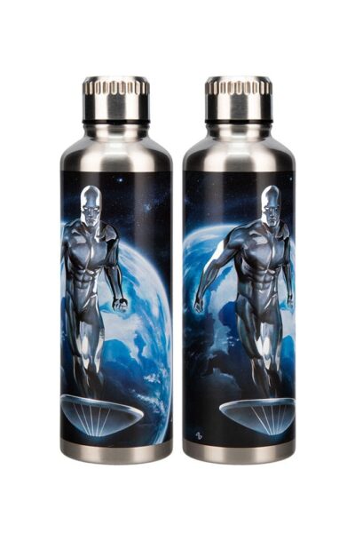 Paladone Products: Fantastic Four Metal Trinkflasche Silver Surfer