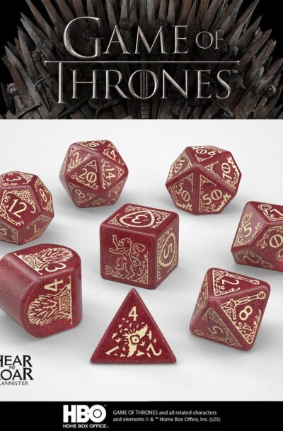 Q Workshop: Game of Thrones Würfel Set Lannister (8)