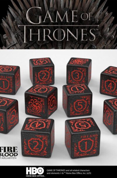 Q Workshop: Game of Thrones Würfel Set Targaryen 10xD6 (10)