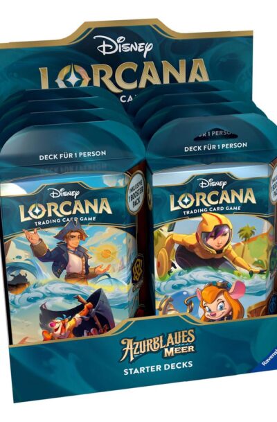 Ravensburger: Disney Lorcana TCG Azurblaues Meer Starter Decks Display (8) *Deutsche Edition*