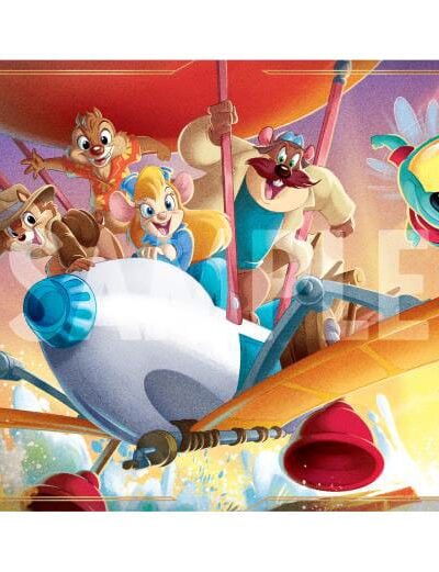 Ravensburger: Disney Lorcana TCG Spielmatte Chip und Chap – Die Ritter des Rechts