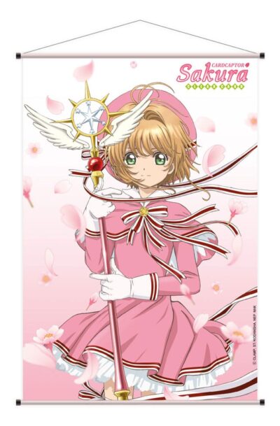 Sakami Merchandise: Cardcaptor Sakura Clear Card Wandrolle Sakura Kinomoto Cherry Blossoms 60 x 90 cm