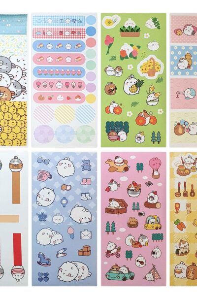 Sakami Merchandise: Molang Sticker Pack Happy Days
