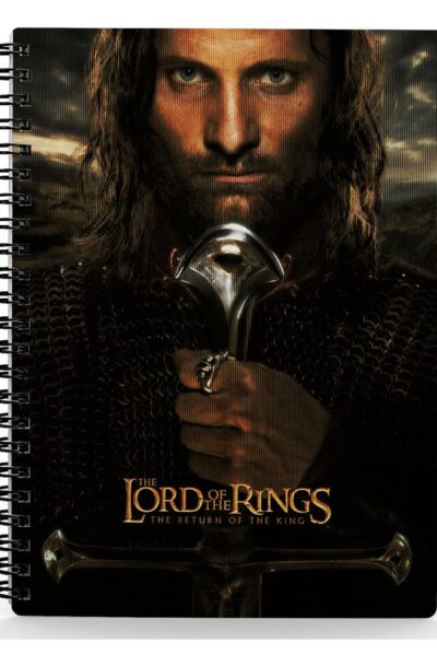 SD Toys: Herr der Ringe Notizbuch mit 3D-Effekt Aragorn