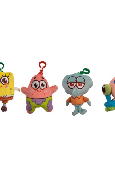 Simba: SpongeBob Schwammkopf Plüsch-Schlüsselanhänger 10 cm Sortiment (12)
