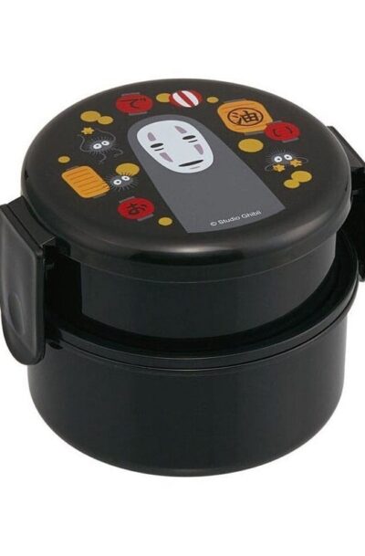Skater: Chihiros Reise ins Zauberland Zweilagige runde Lunchbox No Face & Lantern