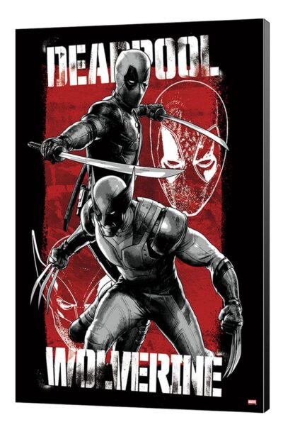 Semic: Marvel Holzdruck Deadpool & Wolverine 03 Maximum Effort 35 x 50 cm