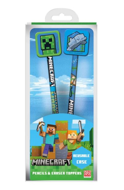 Pyramid International: Minecraft Bleistifte mit Topper 2er-Pack