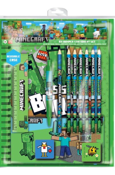 Pyramid International: Minecraft Schreibset 12-teilig A4 Bumper