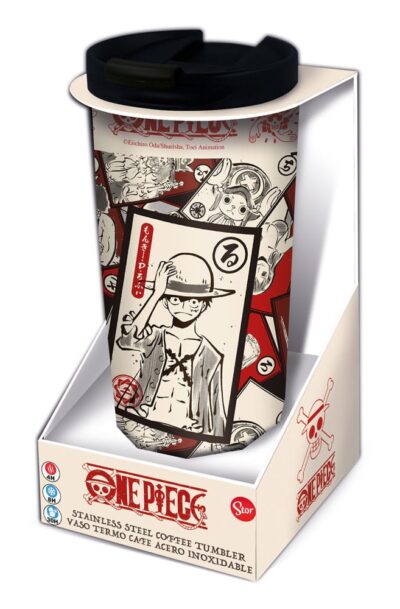 Stor: One Piece Edelstahl-Reisebecher Cards