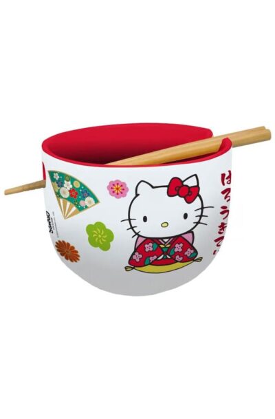 Stor: Sanrio Ramen-Schüssel mit Stäbchen Hello Kitty Japan