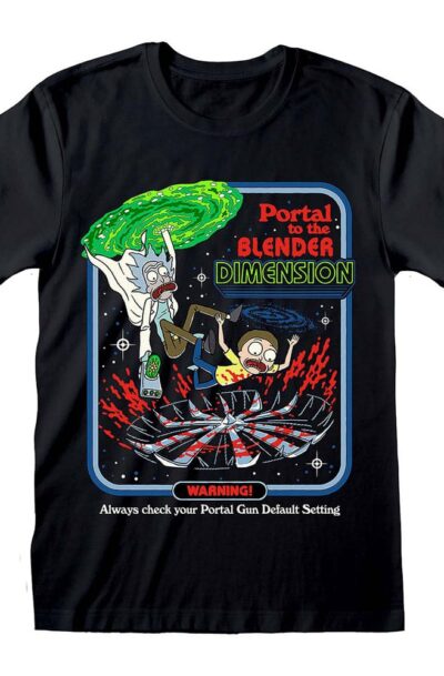 Heroes Inc: Steven Rhodes T-Shirt Rick and Morty Portal Collab Grösse XL