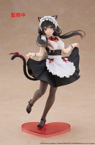 Taito Prize: Date A Live V Coreful PVC Statue Kurumi Tokisaki Cat Ear Maid Ver. 18 cm