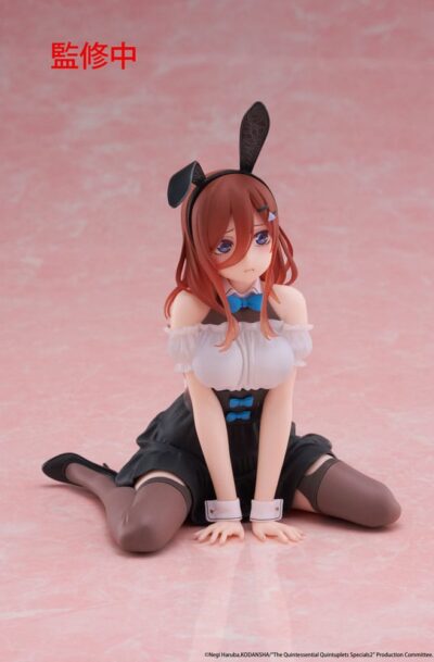 Taito Prize: The Quintessential Quintuplets 3 PVC Statue Desktop Cute Figure Miku Nakano (Bunny Ver.) 13 cm