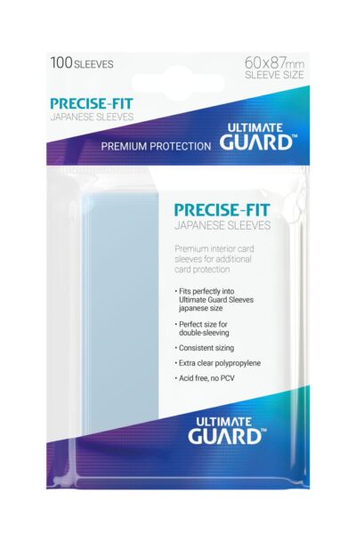 Ultimate Guard: Ultimate Guard Precise-Fit Sleeves Japanische Grösse Transparent (100)