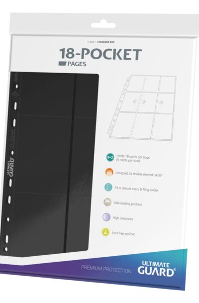 Ultimate Guard: Ultimate Guard 18-Pocket Pages Side-Loading Schwarz (10)