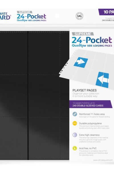 Ultimate Guard: Ultimate Guard 24-Pocket QuadRow Pages Side-Loading Schwarz (10)
