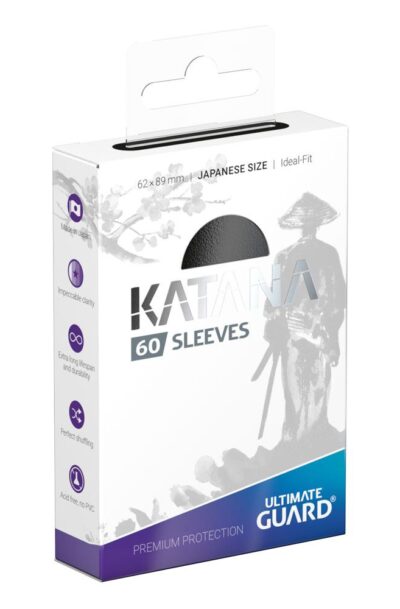 Ultimate Guard: Ultimate Guard Katana Sleeves Japanische Grösse Schwarz (60)