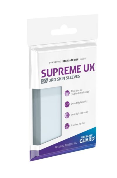 Ultimate Guard: Ultimate Guard Supreme UX 3rd Skin Sleeves Standardgrösse Transparent (50)