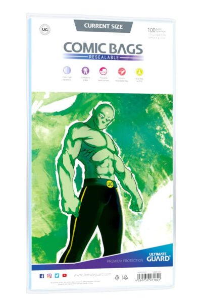 Ultimate Guard: Ultimate Guard Comic Bags wiederverschliessbar Current Size (100)