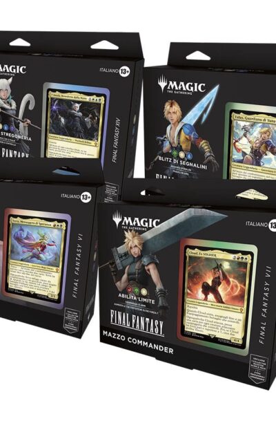 Wizards of the Coast: Magic the Gathering Final Fantasy Commander-Decks Display (4) italienisch