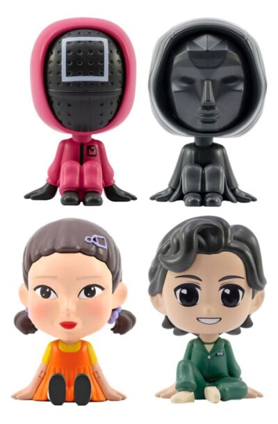 YuMe Toys: Squid Game Bobble Hero Wackelkopf-Figuren (Blind Box Ver.) 6 cm Display (12)