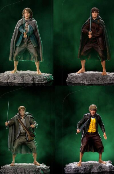 Iron Studios: Herr der Ringe "Hobbit Bundle" 1/10 Art Scale Statuen 4-er Set