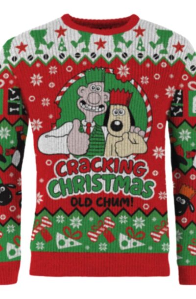 AAA Merchandise: Wallace & Gromit Christmas Pullover Cracking Christmas Old Chum! Grösse XL