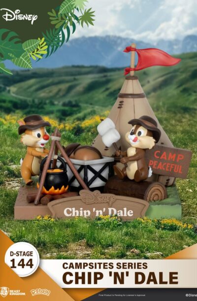 Beast Kingdom Toys: Disney D-Stage Campsite Series PVC Diorama Chip & Dale 10 cm