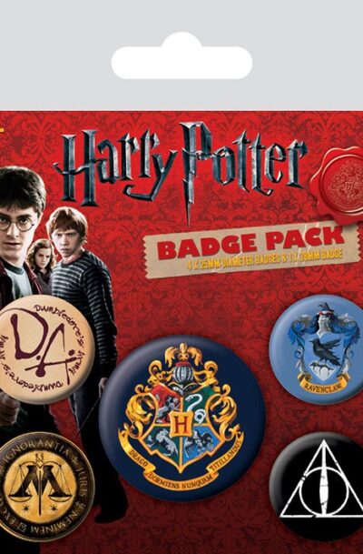 Pyramid International: Harry Potter Ansteck-Buttons 5er-Pack Hogwarts