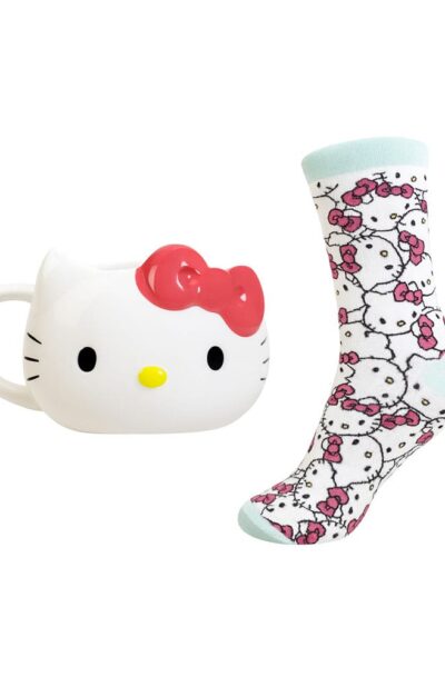 Blue Sky Studios: Sanrio Set 3D Tasse und Socken Hello Kitty