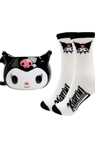 Blue Sky Studios: Sanrio Set 3D Tasse und Socken Kuromi
