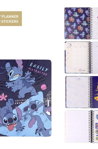 Cerdá: Lilo & Stitch Wochenplaner mit Sticker Stitch Easily Distracted