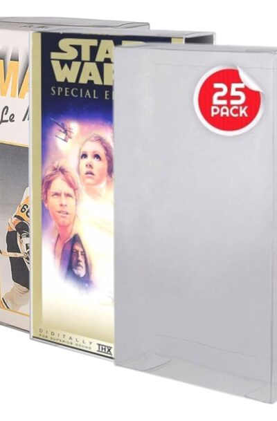 Evoretro: PET Gehäuse 25er-Pack für VHS Kassetten