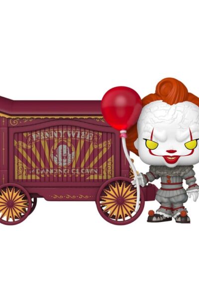 Funko: It-Welcome to Derry POP! Town Vinyl Figur Pennywise & Wagon 9 cm