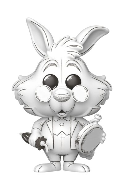 Funko: Disney POP! Vinyl Figur Sketched- White Rabbit 9 cm