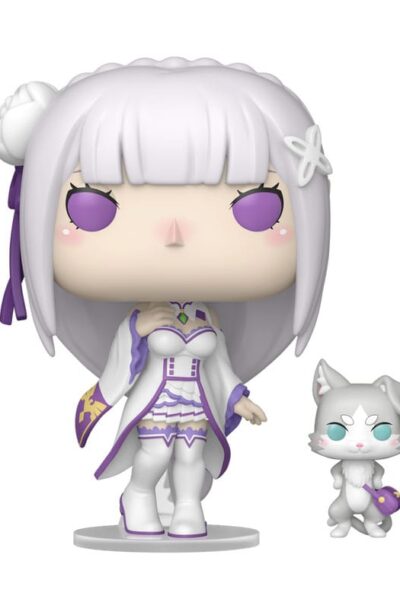 Re:Zero POP!&Buddy Animation Vinyl Figuren Emilia w/Puck 9 cm