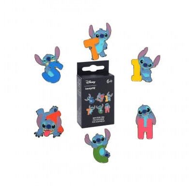 Funko,45b2babd7b: Lilo & Stitch by Loungefly Ansteck-Pins Blind Box Letters and Poses Display (18)