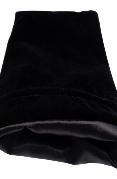 FanRoll: FanRoll Würfelbeutel Velvet Black with Black Satin Large