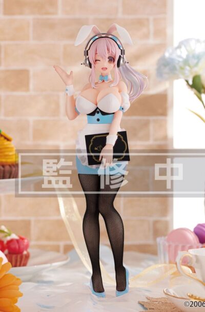 Furyu: Super Sonico BiCute Bunnies PVC Statue Waitress Light Blue Color Ver. 28 cm
