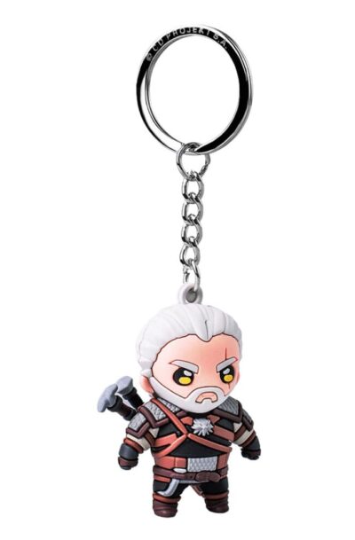 The Witcher III: Wild Hunt Vinyl Schlüsselanhänger Geralt of Rivia