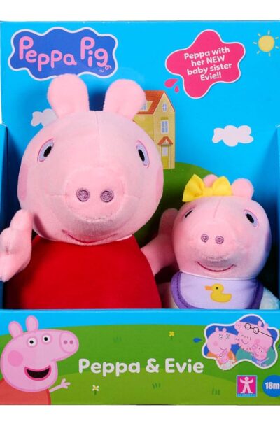 Character Options: Peppa Pig Plüschfiguren 2er Pack
