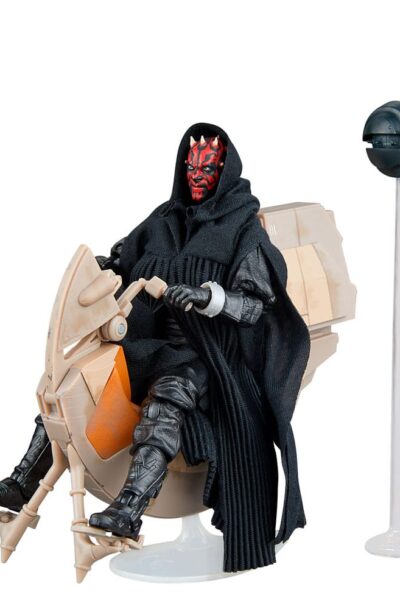 Hasbro: Star Wars Episode I Black Series Fahrzeug mit Actionfigur Darth Maul & Sith Speeder 25th Anniversary