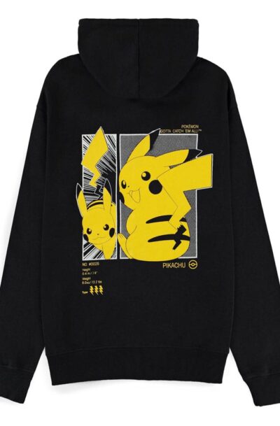 Difuzed: Pokémon Kapuzenpullover mit Reissverschluss Gotta Catch ‚em All Pikachu Grösse XL