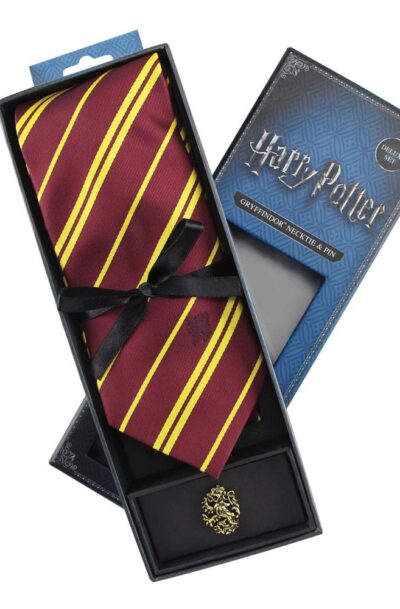 Cinereplicas: Harry Potter Krawatte & Ansteck-Pin Deluxe Box Gryffindor